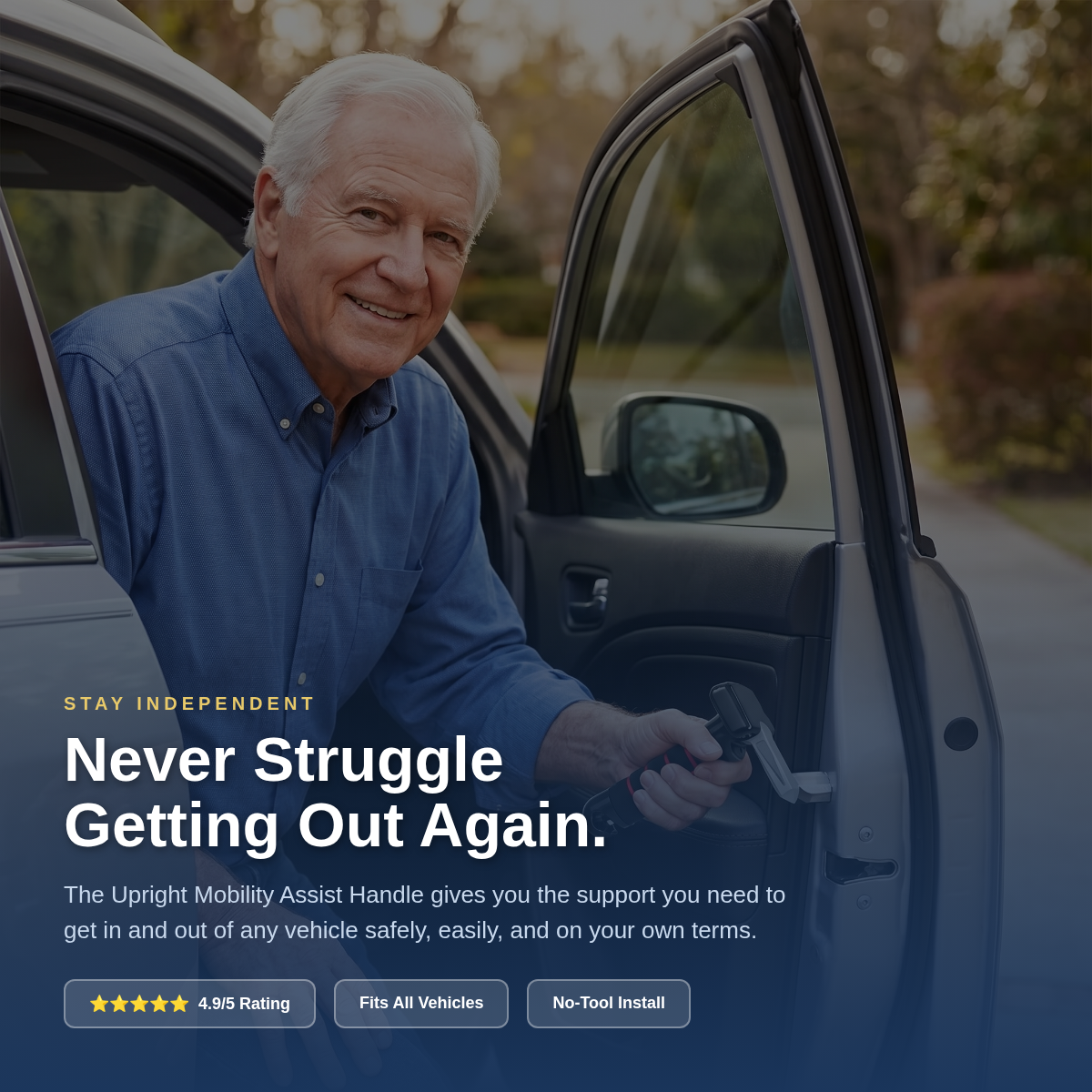 The Upright Car Handle